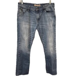 Guess Men's Straight Jeans in Faded Blue Wash